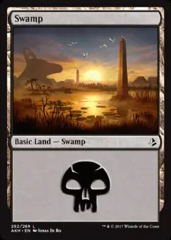 4x Swamp (262/269) MTG Amonkhet NM Magic Regular - Image 1