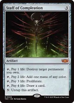 Staff of Compleation (NM) Artifact MTG Discount: 5+ Magic Singles - Image 1
