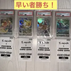 yu nagaba psa10 Eevee Flareon Vaporeon Sanders ＋ Promo 4 sheets set pokemon card - Image 1