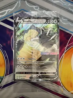Snorlax V 141/202 Jumbo Oversized Promo Card - Pokemon Sword & Shield (Sealed) - Image 1