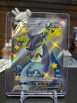 Pokemon Dragapult V SWSH096 Sword & Shield SHINY BLACK STAR PROMO - Image 1