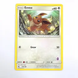 Eevee 49/68 - Pokemon TCG - Hidden Fates - NM (Mewto Stamp - Battle Academy) - Image 1