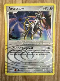 Arceus DP50 Diamond and Pearl Promo Holo Rare Pokemon - DMG - Image 1