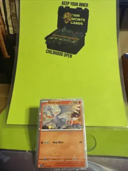 [Stamped] Reshiram 22/142 Stellar Crown Stamped Cosmo Foil - Pokemon TCG Promo!! - Image 1