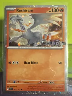 [Stamped] Reshiram 22/142 Stellar Crown Stamped Cosmo Foil - Pokemon TCG Promo!! - Image 2