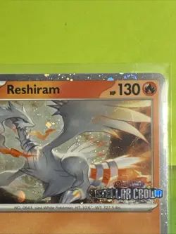 [Stamped] Reshiram 22/142 Stellar Crown Stamped Cosmo Foil - Pokemon TCG Promo!! - Image 4
