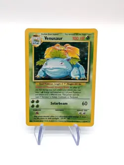 Pokemon TCG Venusaur Holo Rare Card Base Set 15/102, 1999 LP - Image 1