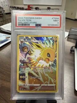 FA/JOLTEON BRILLIANT STARS POKEMON SWSH BRILLIANT STARS 2022 TG04 PSA 9 - Image 1