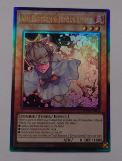 ASH BLOSSOM & JOYOUS SPRING RA01-EN008 ULTIMATE RARE 1st Ed YUGIOH *NEW & MINT* - Image 1
