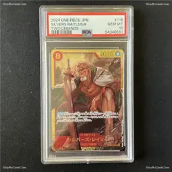 PSA 10 2024 ONE PIECE JAPANESE TWO LEGENDS OP08-118 SEC SILVERS RAYLEIGH - Image 3