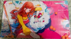 One Piece Official Playmat Nami & Zeus Japanese NEW 【 Playmat Only / No card】 - Image 1