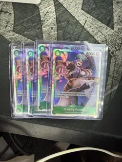 4x Jewelry Bonney OP07-026 SR One Piece TCG English Playset NM - Image 1
