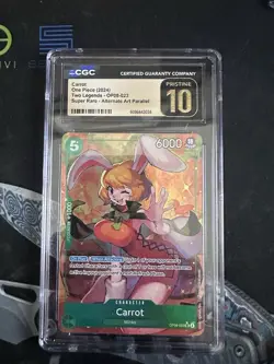 CARROT ALT ART OP08-023 CGC Pristine 10 ONE PIECE CCG: TWO LEGENDS - Image 1