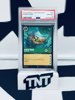2024 Disney Lorcana EN 3 Robin Hood Daydreamer #84 PSA 10 - Image 1