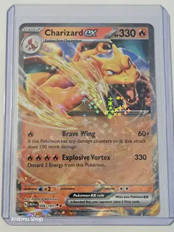 Pokemon Charizard ex 006/165 MEW EN Holo Fire Standard Card English 2023 - Image 5