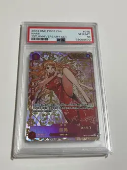 One Piece TCG Card Game Chinese Nami OP01-016 R Exclusive 1st Anniversary Alt - Image 1