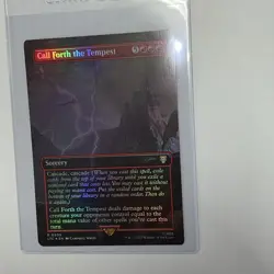 Call Forth the Tempest SCENE BORDERLESS FOIL, The Lord of the Rings, MTG NM/M - Image 1