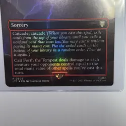 Call Forth the Tempest SCENE BORDERLESS FOIL, The Lord of the Rings, MTG NM/M - Image 2