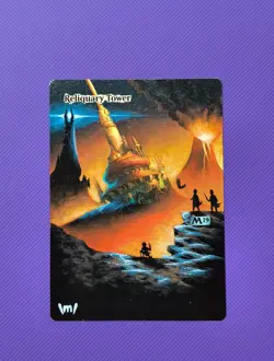 MTG EDH Magic Reliquary Tower Hand Painted Altered Art Lord Of The Rings - Image 1