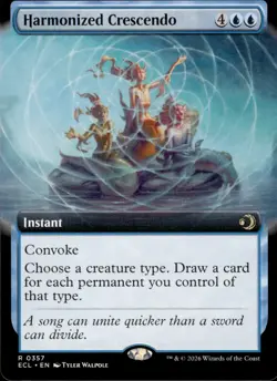 Harmonized Crescendo (Ext Art) | 357 | MTG | Lorwyn Eclipsed | 50% Off 2nd Item - Image 1