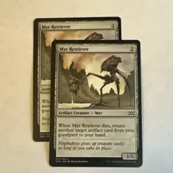 Myr Retriever x2 Double Masters NM Condition see front and back pics. - Image 1