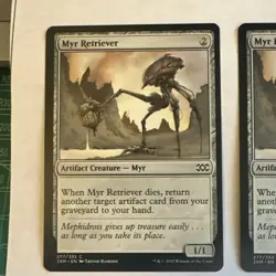 Myr Retriever x2 Double Masters NM Condition see front and back pics. - Image 2