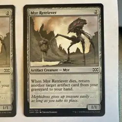 Myr Retriever x2 Double Masters NM Condition see front and back pics. - Image 3