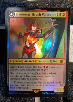 MTG Flamewar, Brash Veteran Foil 10/15 Flamewar, Streetwise Operative BOT - Image 1