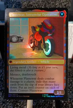 MTG Flamewar, Brash Veteran Foil 10/15 Flamewar, Streetwise Operative BOT - Image 2
