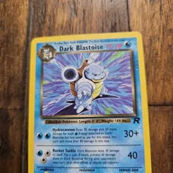 Pokemon Dark Blastoise 20/82 Rare Non-Holo Card Team Rocket - Image 3