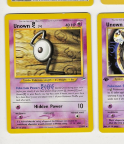 2000 pokemon Unown [G] 27/105 - Neo Destiny (NM) - Image 1
