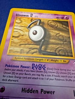 2000 pokemon Unown [G] 27/105 - Neo Destiny (NM) - Image 3
