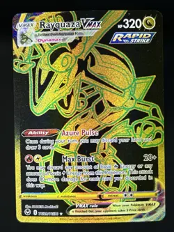Pokemon Rayquaza VMAX Secret Rare Full Art Holo Card Silver Tempest TG29/TG30 - Image 1