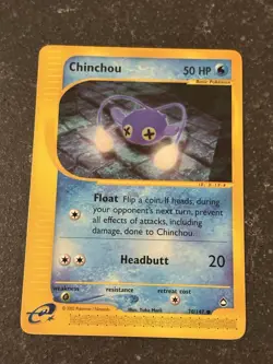 Pokemon Aquapolis 2003 WOTC Chinchou 70/147 - Image 1