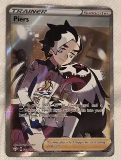 Piers Full Art Trainer Ultra Rare - 069/072 Shining Fates - Pokemon TCG NM - Image 1