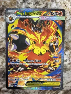 Mega Emboar ex 273/217 SIR Full Art Secret Rare Pokemon Ascended Heroes 🔥✅👍 - Image 1