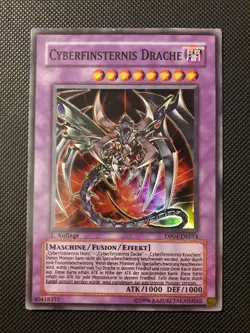 Yu-Gi-Oh! Cyberfinsternis Drache, DP04-DE014, Common, 1. Auflage, Deutsch, LP - Image 1