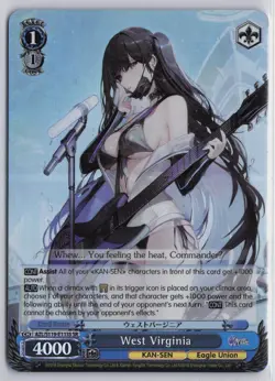 West Virginia AZL/S119-E113S SR Super Rare Weiss Schwarz Azur Lane Vol. 2 - Image 1