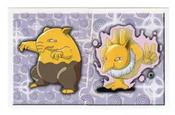 Pokemon Card - 1999 Drowzee & Hypno Stickers - Topps Merlin Vtg - Image 1