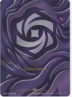 Chaos Rune Riftbound League of Legends Promo Card 166b/298 - Image 1