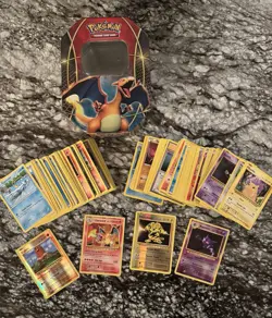 Pokemon 2014 XY Power Trio Charizard EX Tin (2016 Reprint) - 125 plus Cards - Image 1
