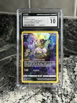 Pokemon Mew TCG Ultra Rare Holo Card Crown Zenith: Galarian Gallery #GG10/GG70 - Image 1