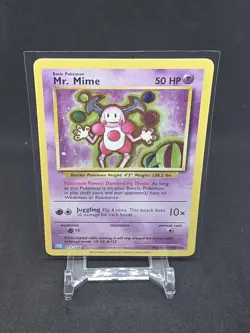 Pokemon TCG Classic Collection Holo Card Mr. Mime 013/034 - Image 3