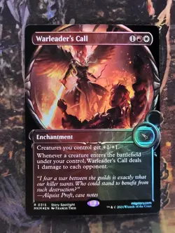 MTG Card: Warleader's Call (Murders Karlov Manor) SHOWCASE FOIL - Image 1
