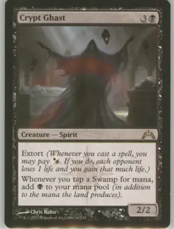 Crypt Ghast 61 Regular Border Non-Foil Near Mint GTC MTG - Image 1