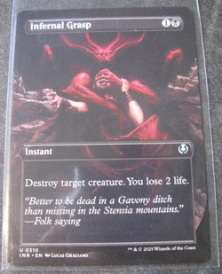 INFERNAL GRASP 2025 Magic the Gathering INNISTRAD REMASTERED #310 Borderless U - Image 1