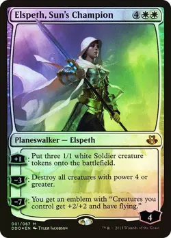 MTG ELSPETH, SUN'S CHAMPION FOIL Duel Decks: Elspeth vs. Kiora NM - Image 1