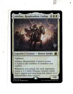 MTG SkeenAB Adeline Resplendent Cathar PACK PROMO FOIL from Innistrad MH. NM. - Image 1