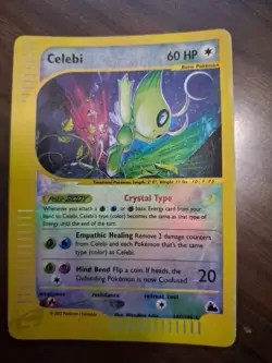 Celebi Crystal 145/144 /2002 Skyridge BGS 9.5 Swirl Pokemon - Image 1