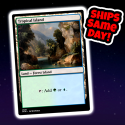 Tropical Island - Custom Art Magic: The Gathering Playtest Card - Commander EDH - Image 1